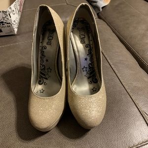 Brash Glittery heels